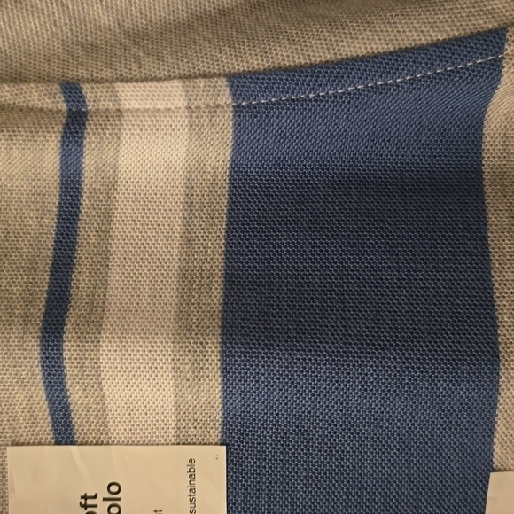 SONOMA BRAND MEN'S GRAY AND BLUE SHORT SLEEVE POLO SHIRT SIZE XL - Picture 7 of 13